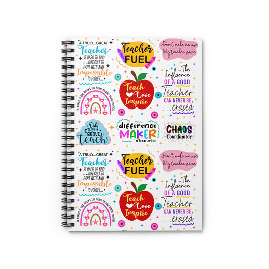 Teacher Spiral Notebook - Ruled Line