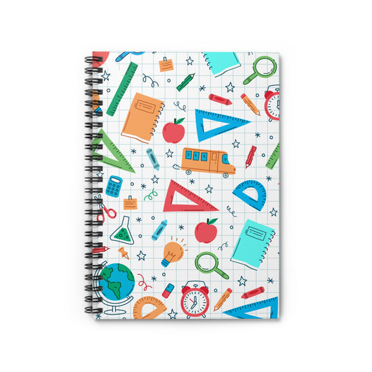 Math Spiral Notebook - Ruled Line