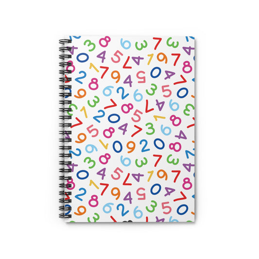 Number Spiral Notebook - Ruled Line