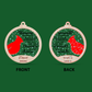 Customized Cardinal Christmas in Heaven Ornaments