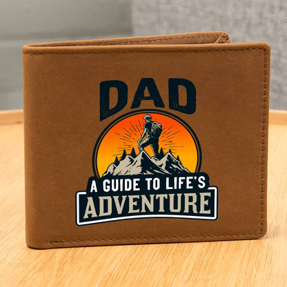 Dad Adventure Leather Wallet