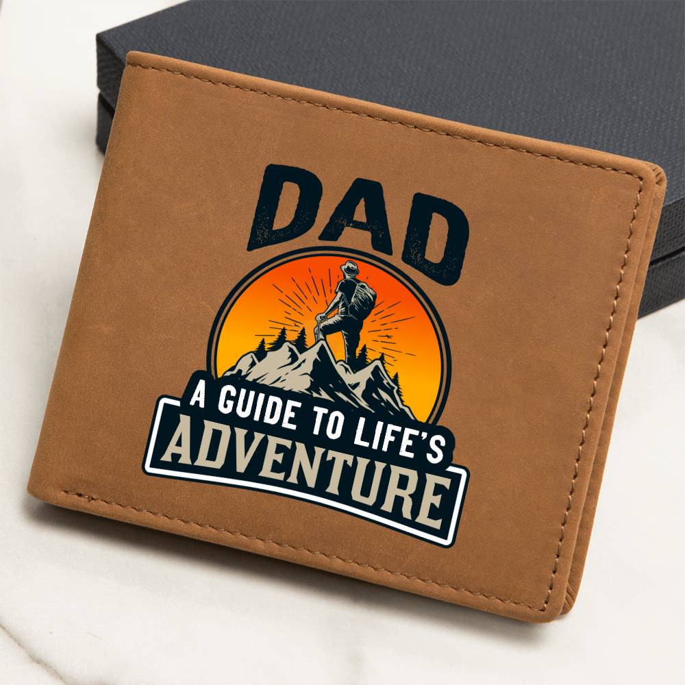 Dad Adventure Leather Wallet