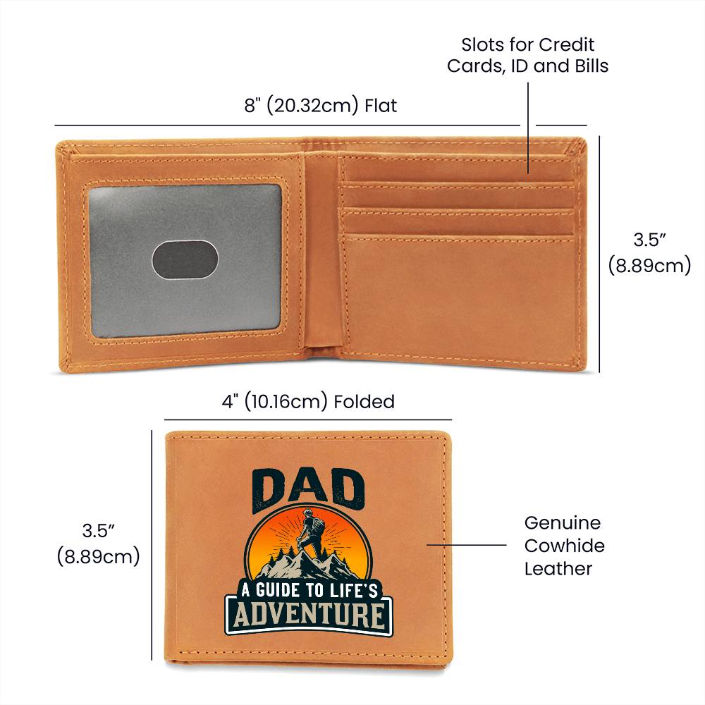 Dad Adventure Leather Wallet