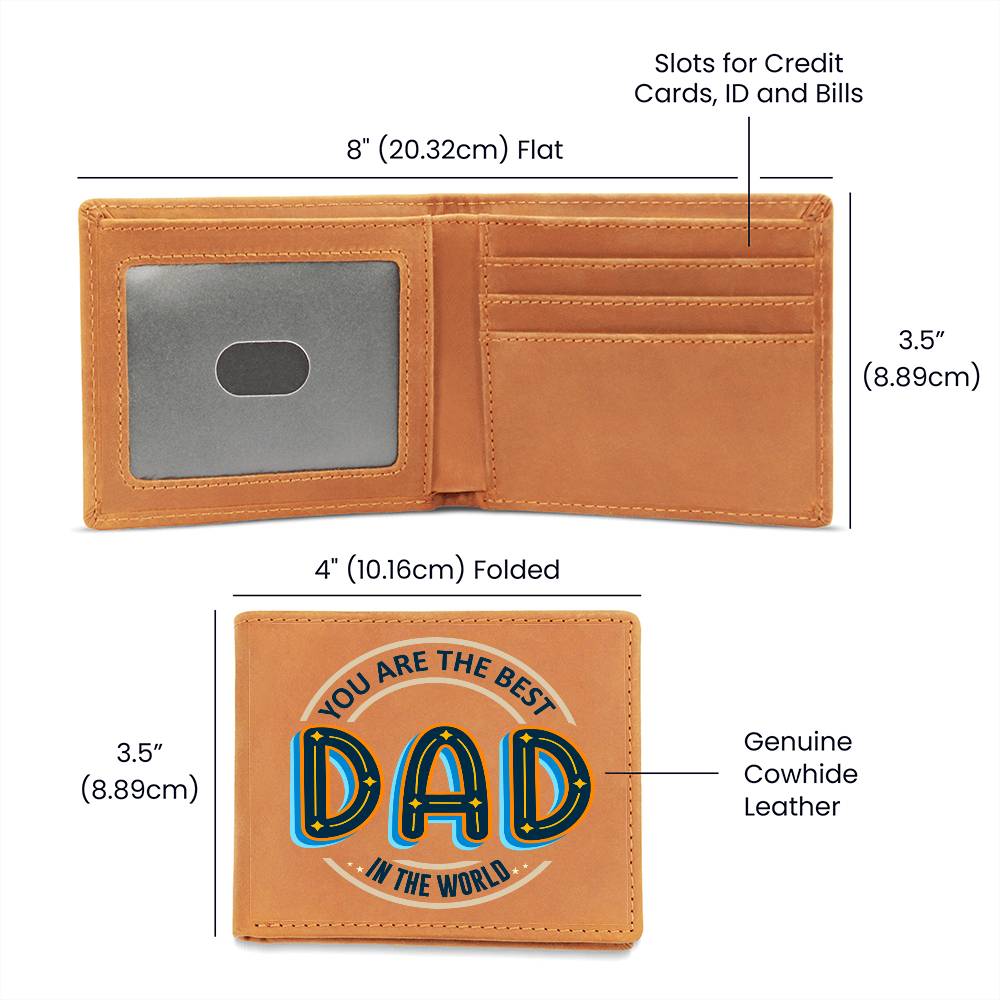 Dad You Are the Best Leather Wallet