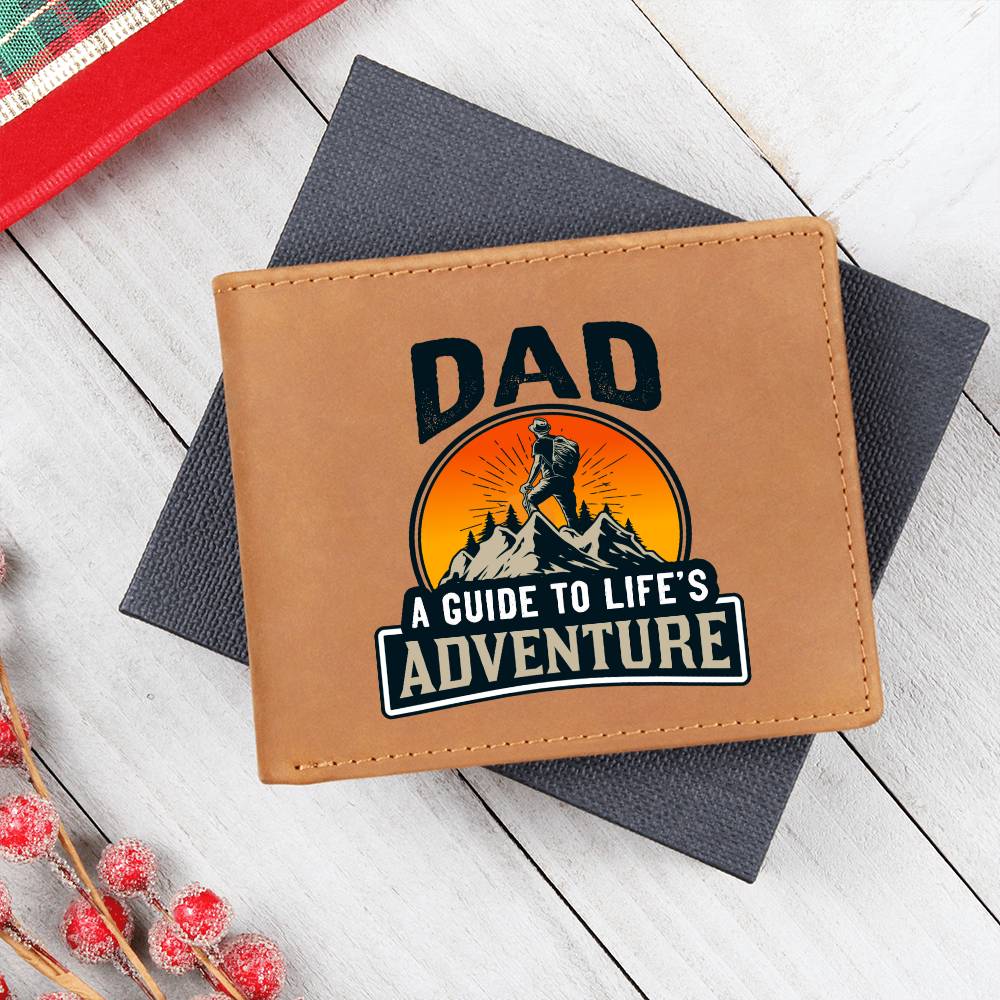 Dad Adventure Leather Wallet