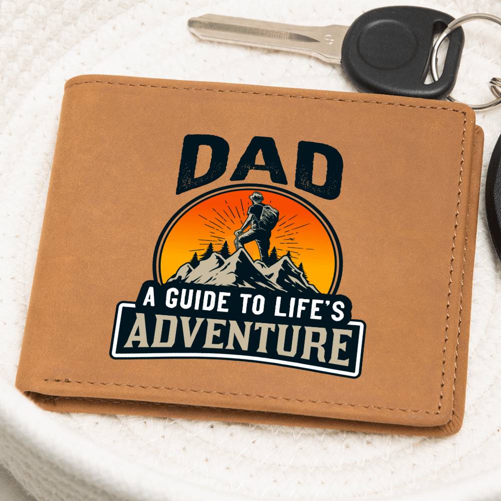 Dad Adventure Leather Wallet