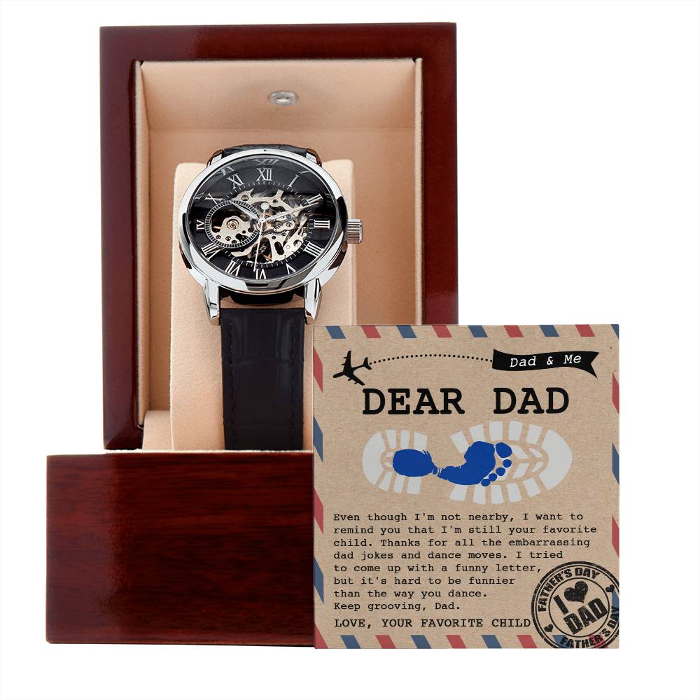 Dad-Your Favorite Child-Openwork Watch