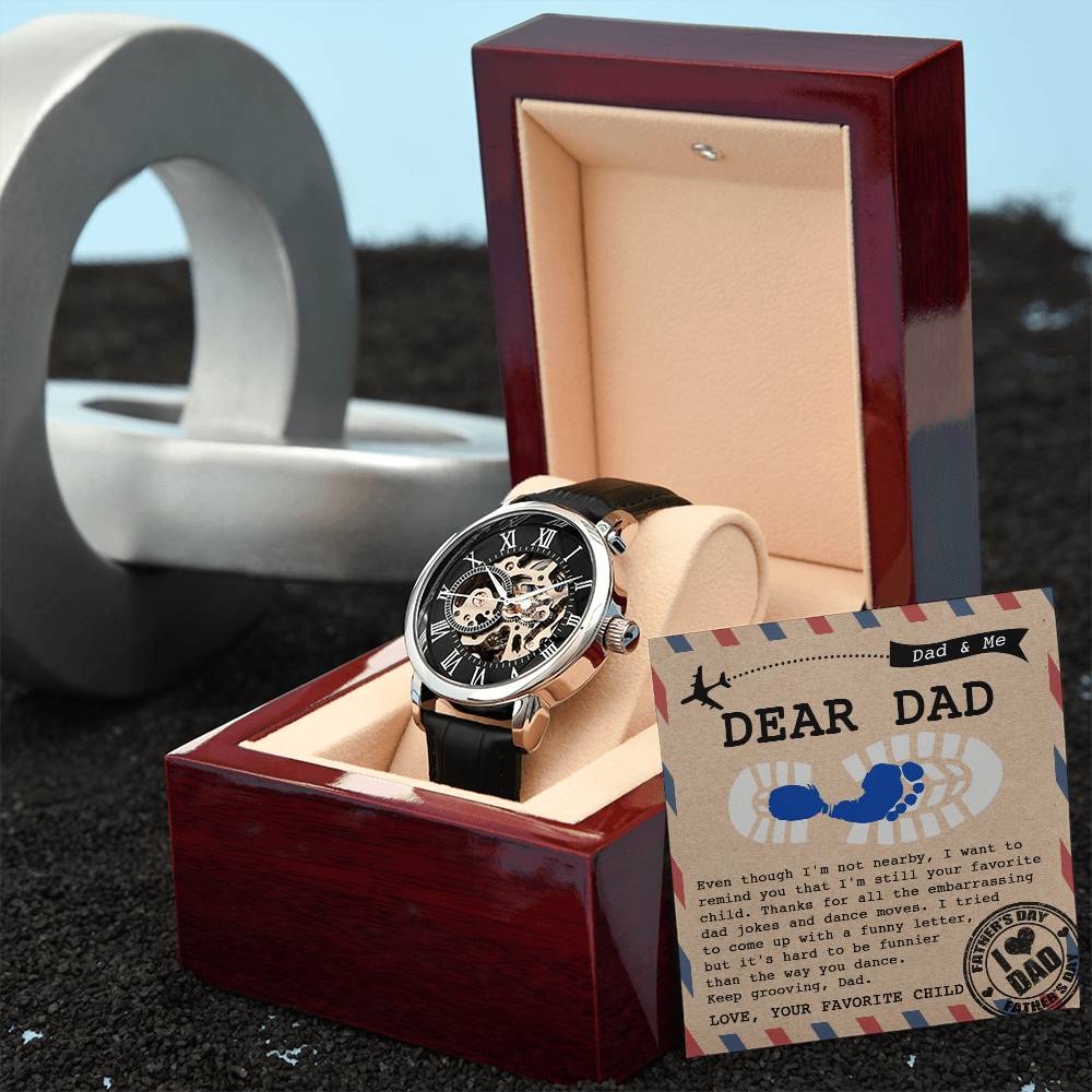 Dad-Your Favorite Child-Openwork Watch