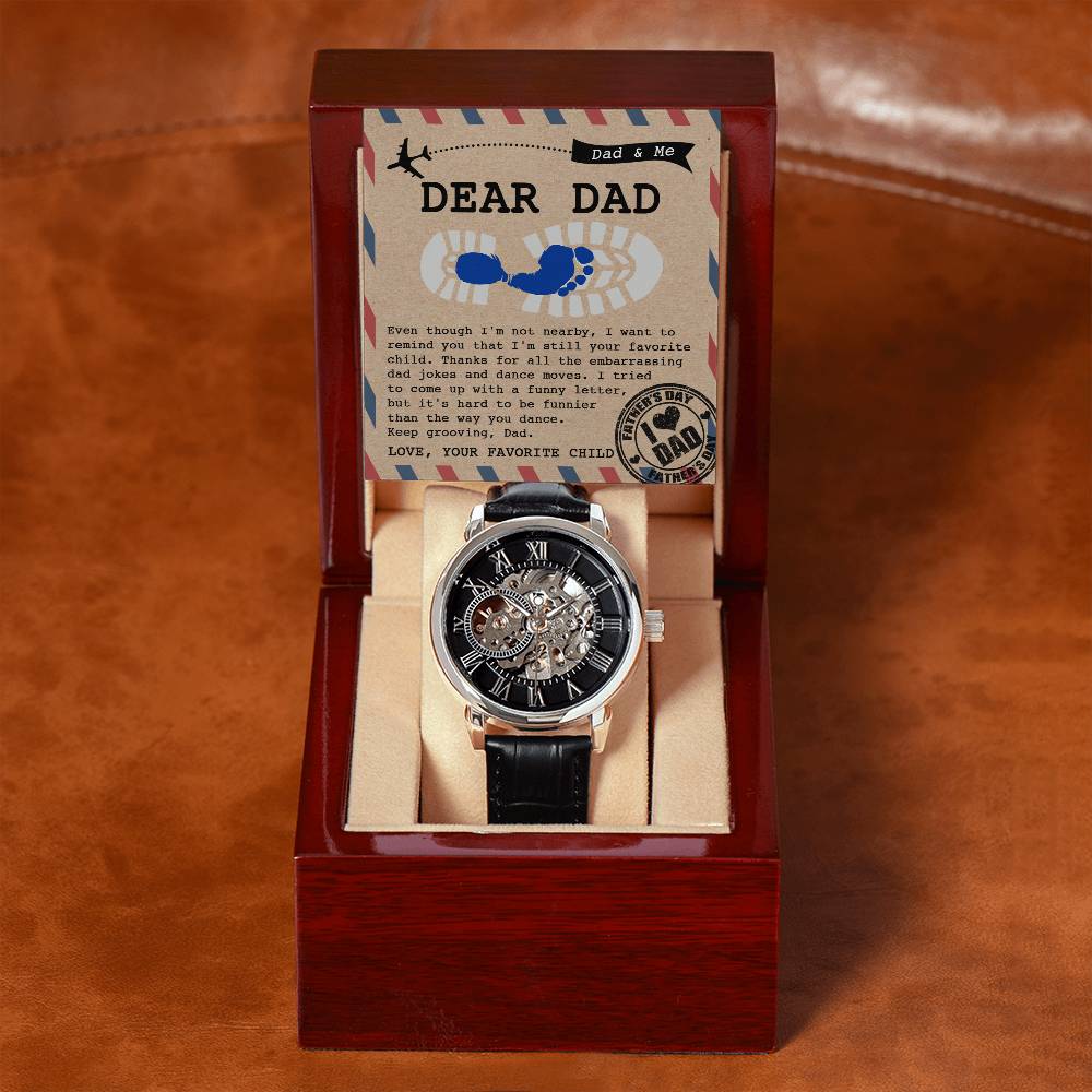 Dad-Your Favorite Child-Openwork Watch