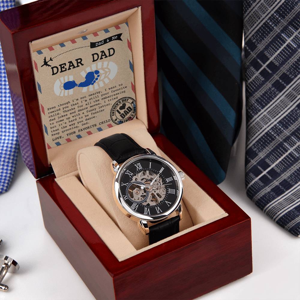 Dad-Your Favorite Child-Openwork Watch