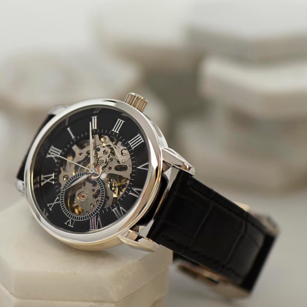 Dad-Thank You-Openwork Watch