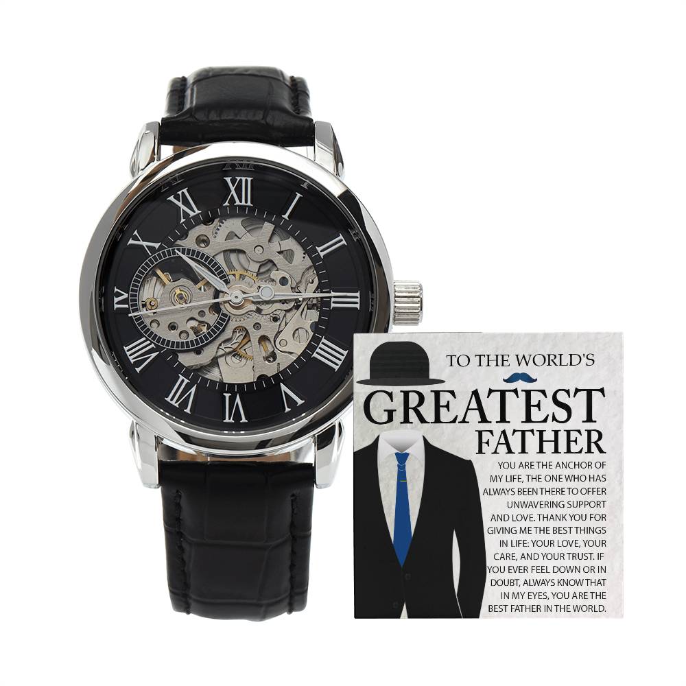 Dad-The Anchor-Openwork Watch