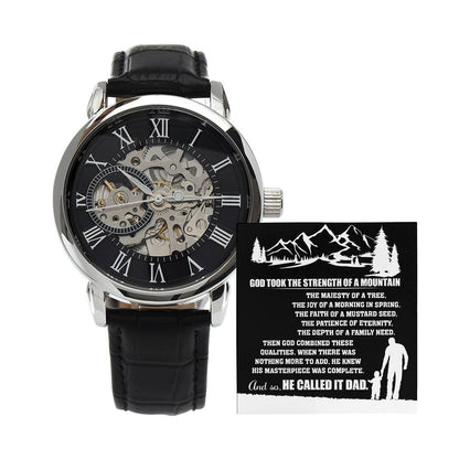 Dad-Called It Dad-Openwork Watch