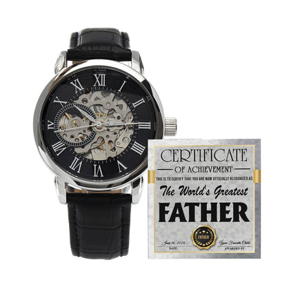 Dad-World's Greatest Father-Openwork Watch