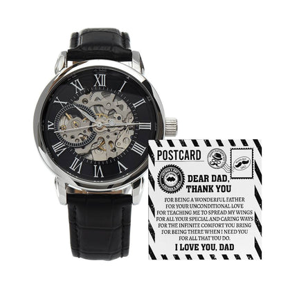 Dad-Thank You-Openwork Watch