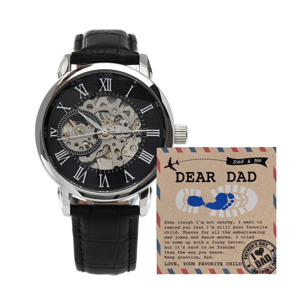 Dad-Your Favorite Child-Openwork Watch