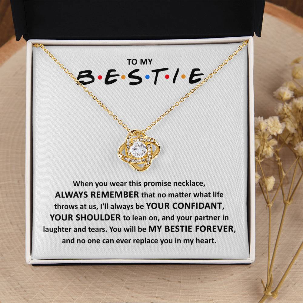 Bestie-Promise Love Knot Necklace