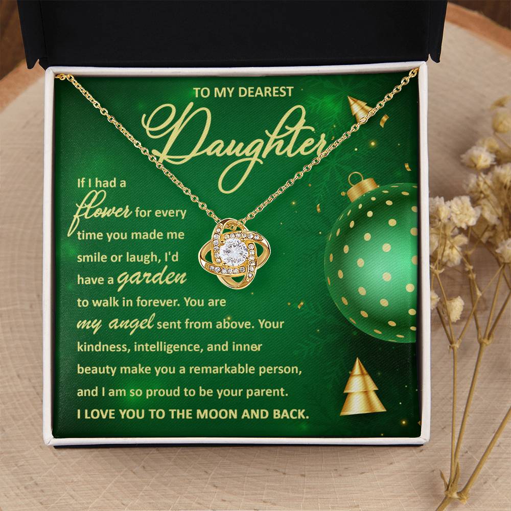 Daughter-My Angel Love Knot Necklace