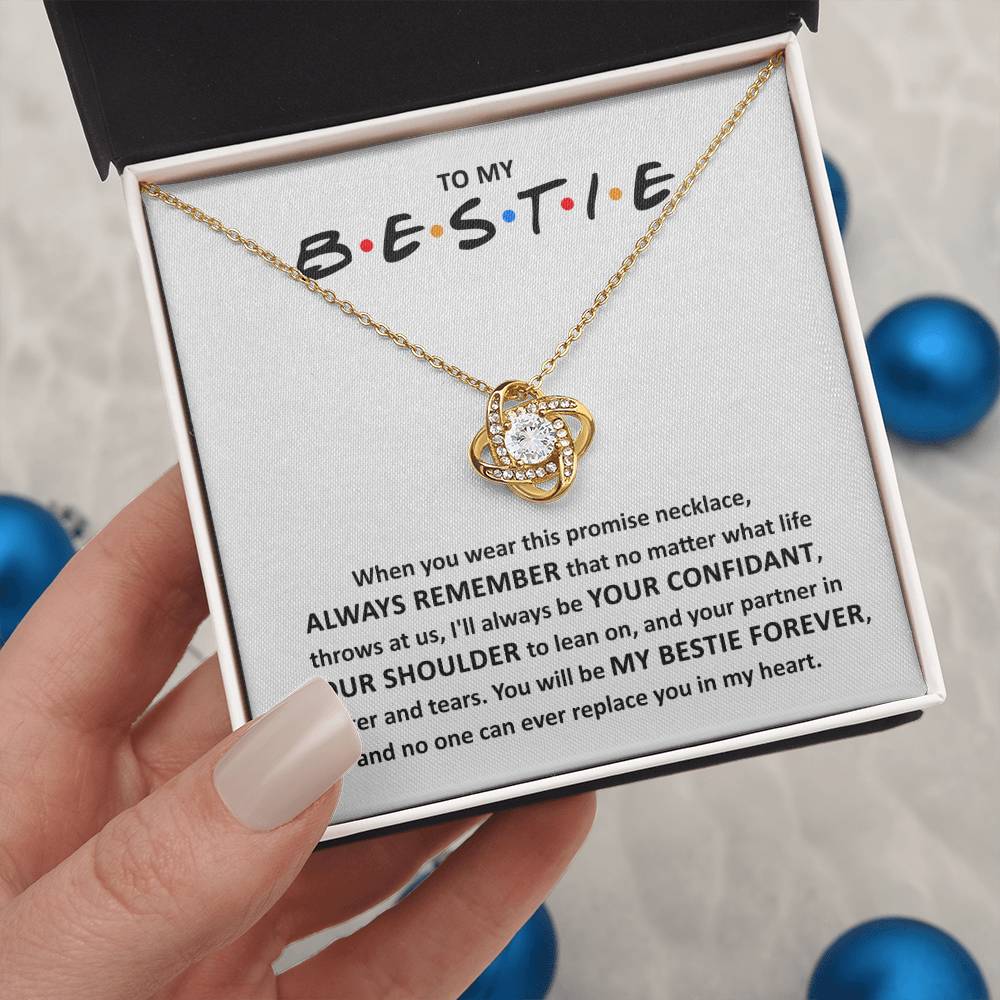 Bestie-Promise Love Knot Necklace