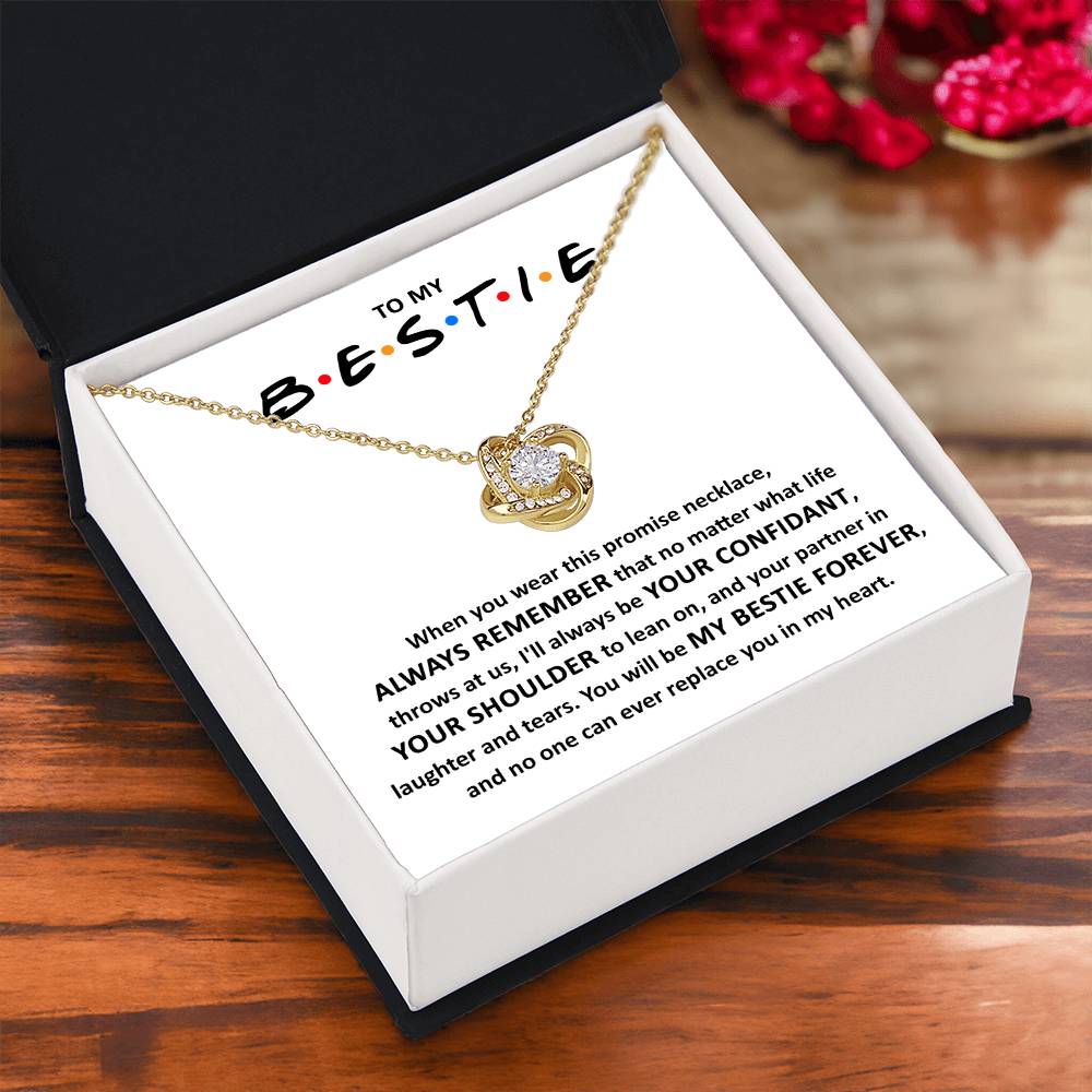 Bestie-Promise Love Knot Necklace