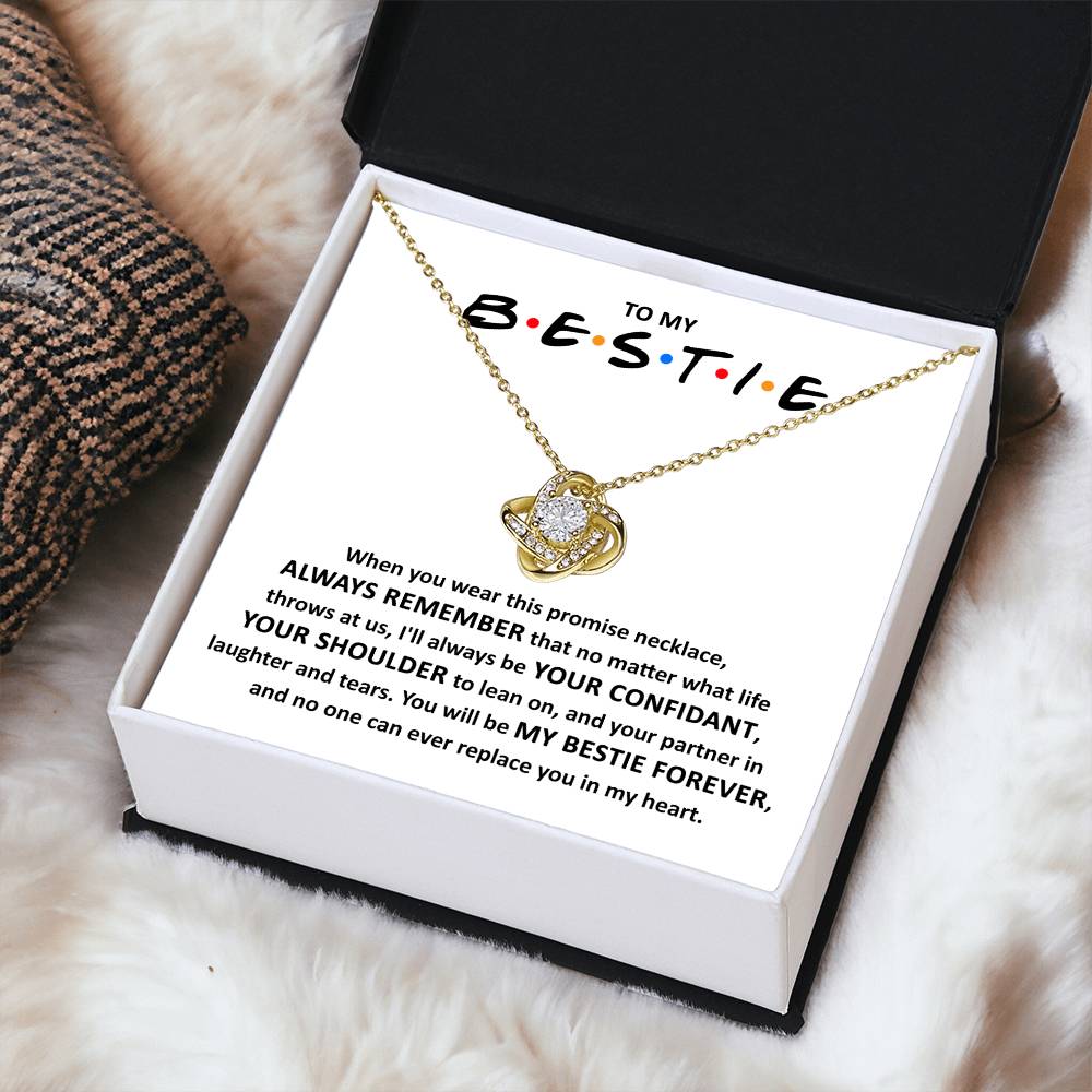 Bestie-Promise Love Knot Necklace