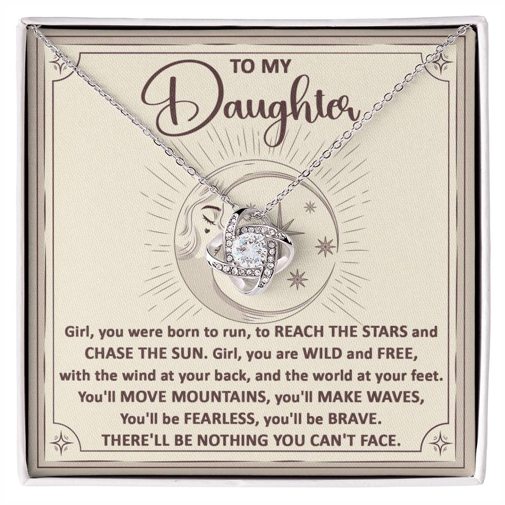 Daughter-Chase The Sun Love Knot Necklace