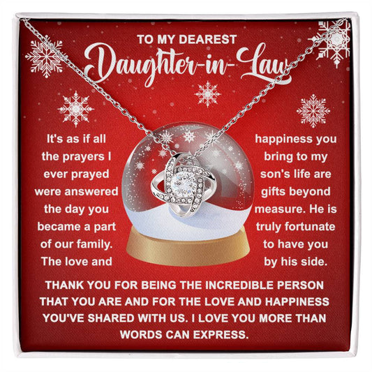 Daughter-In-Law-Incredible Person Love Knot Necklace