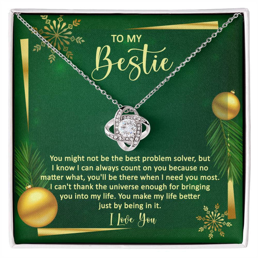 Bestie-Problem Solver Love Knot Necklace