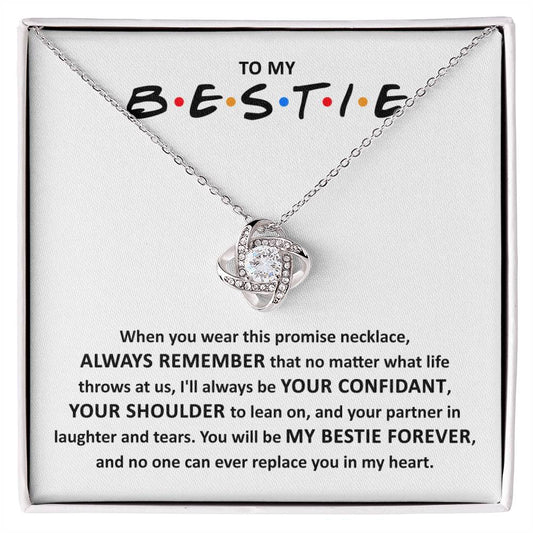 Bestie-Promise Love Knot Necklace