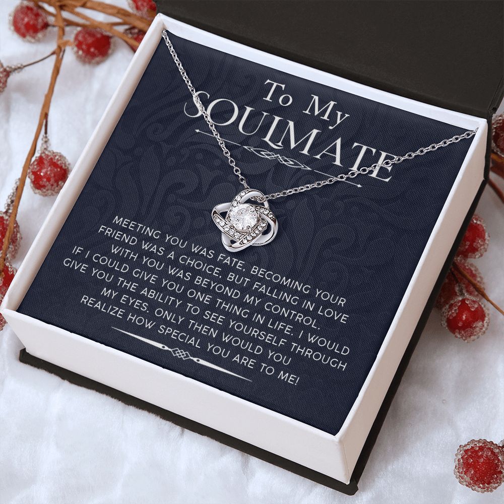 My Soulmate - How Special You Are To Me Love Knot Necklace