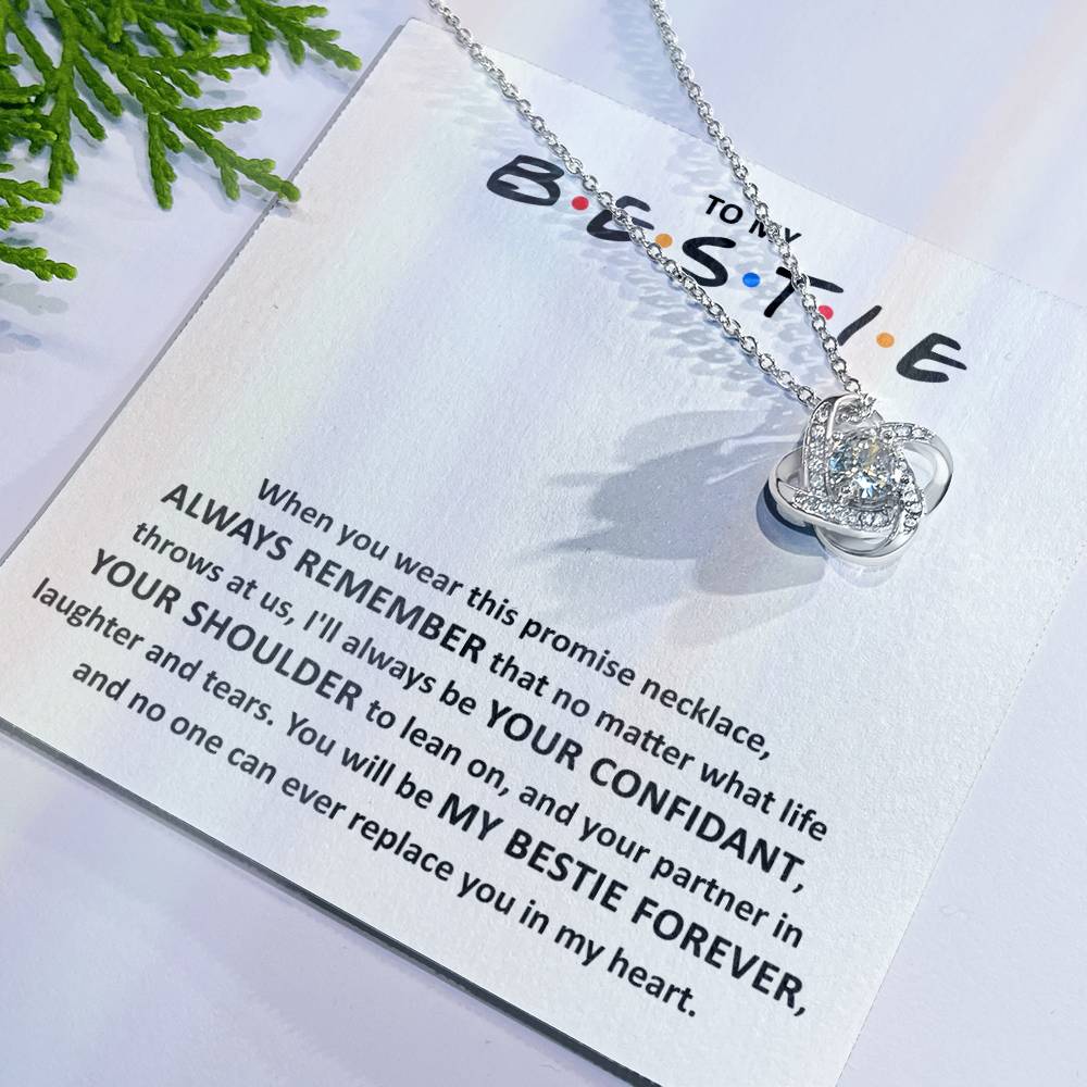 Bestie-Promise Love Knot Necklace