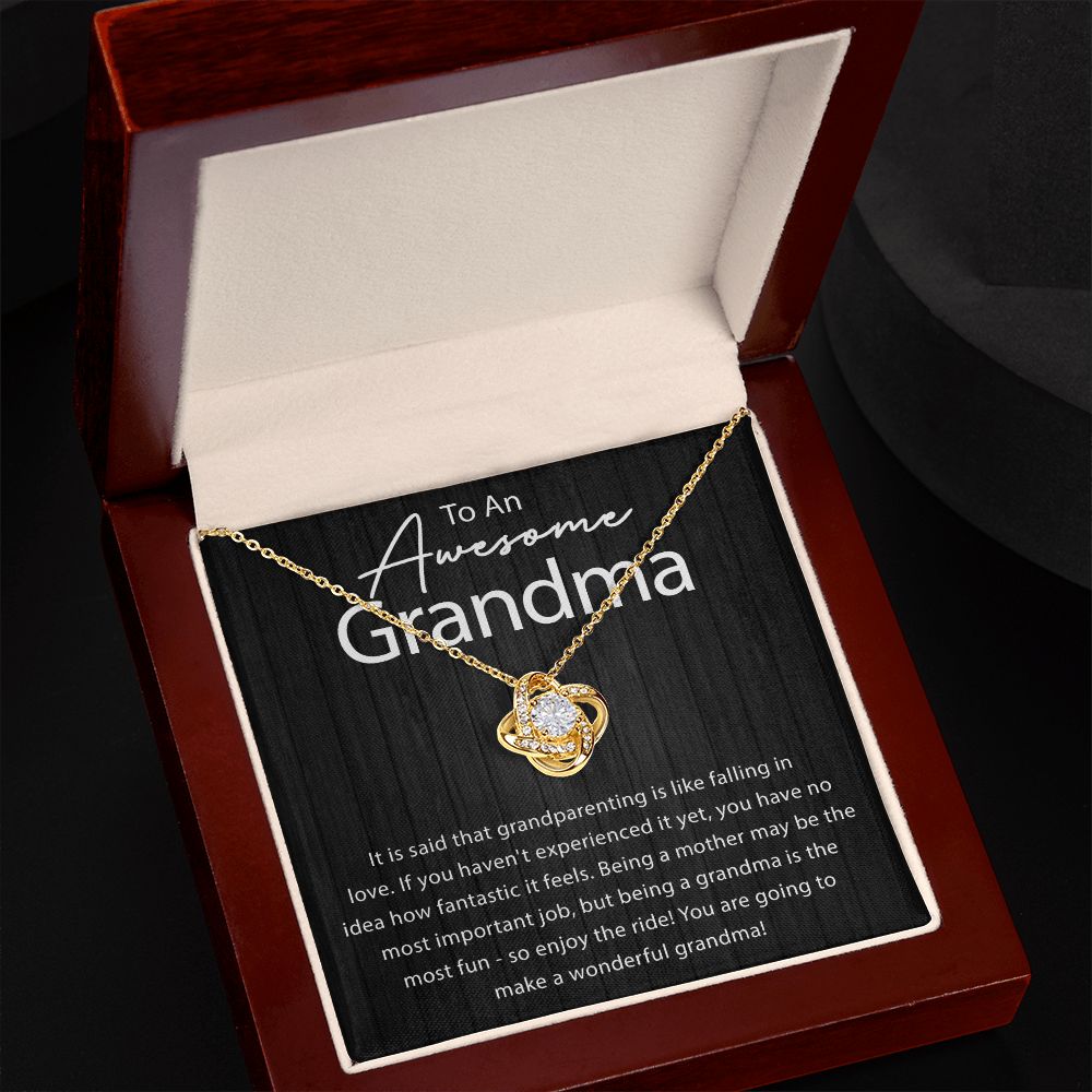 Being a Grandma is the Most Fun Love Knot Necklace