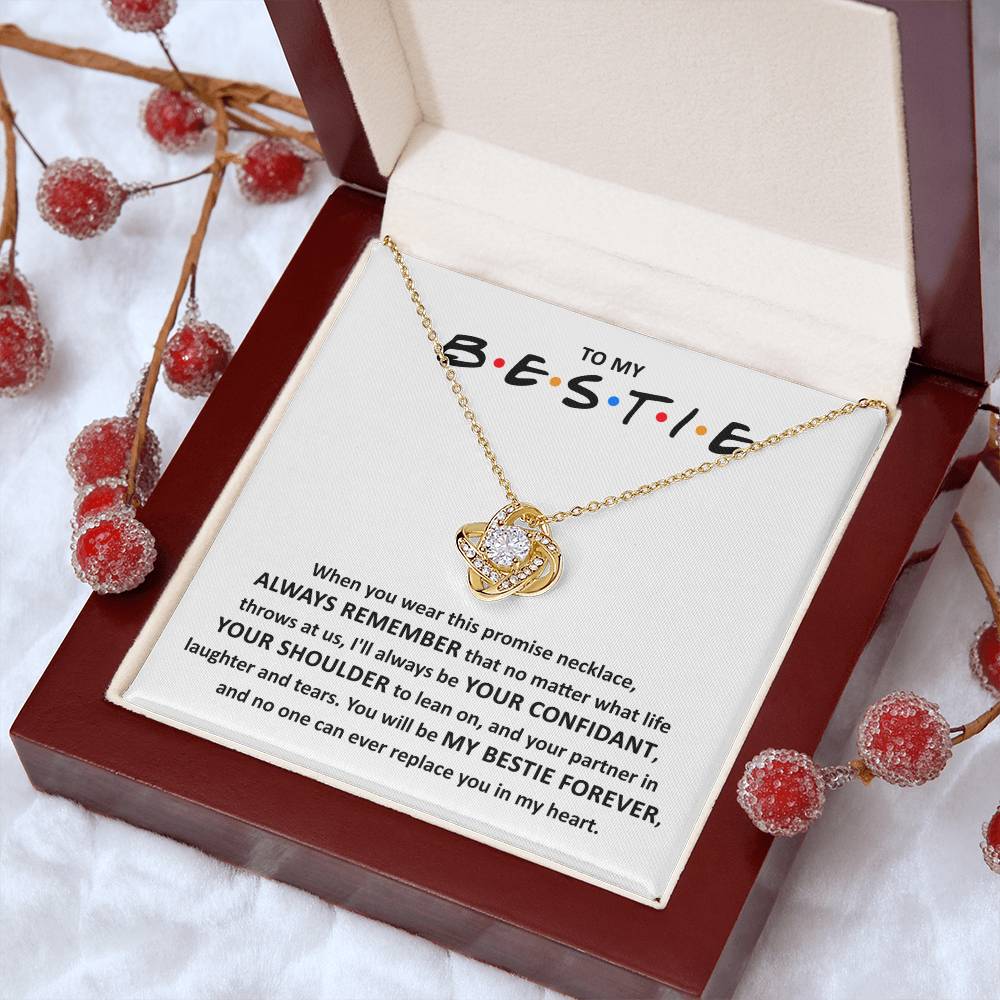 Bestie-Promise Love Knot Necklace