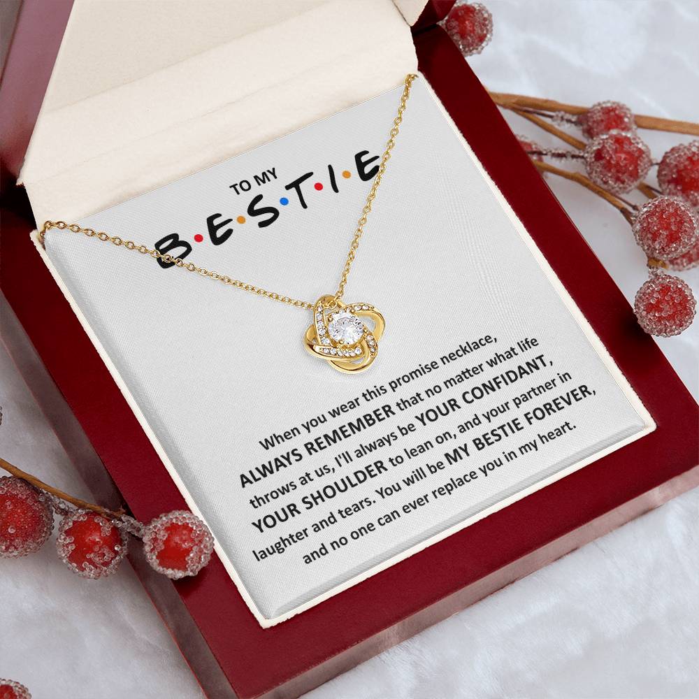 Bestie-Promise Love Knot Necklace