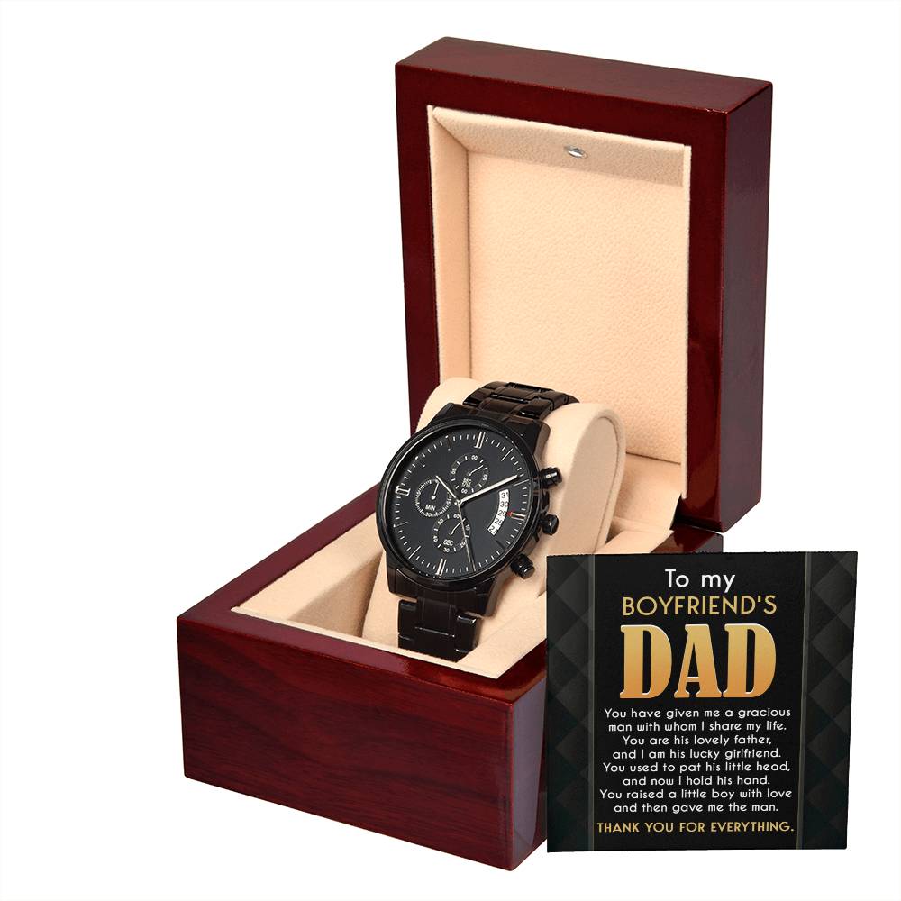 Boyfriend's Dad-The Man-Metal Chronograph Watch