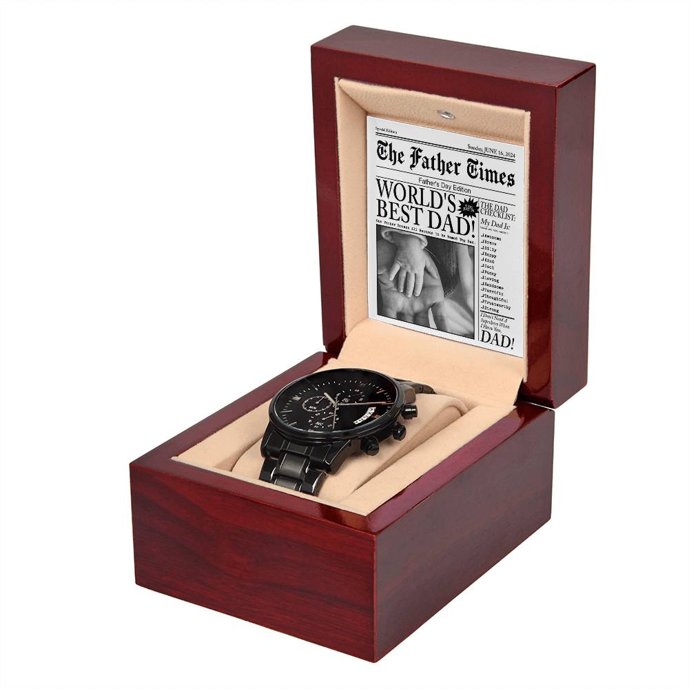 Dad-The Father Times-Metal Chronograph Watch