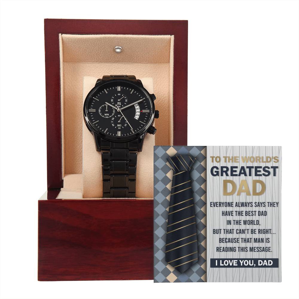 Dad-That Man-Metal Chronograph Watch