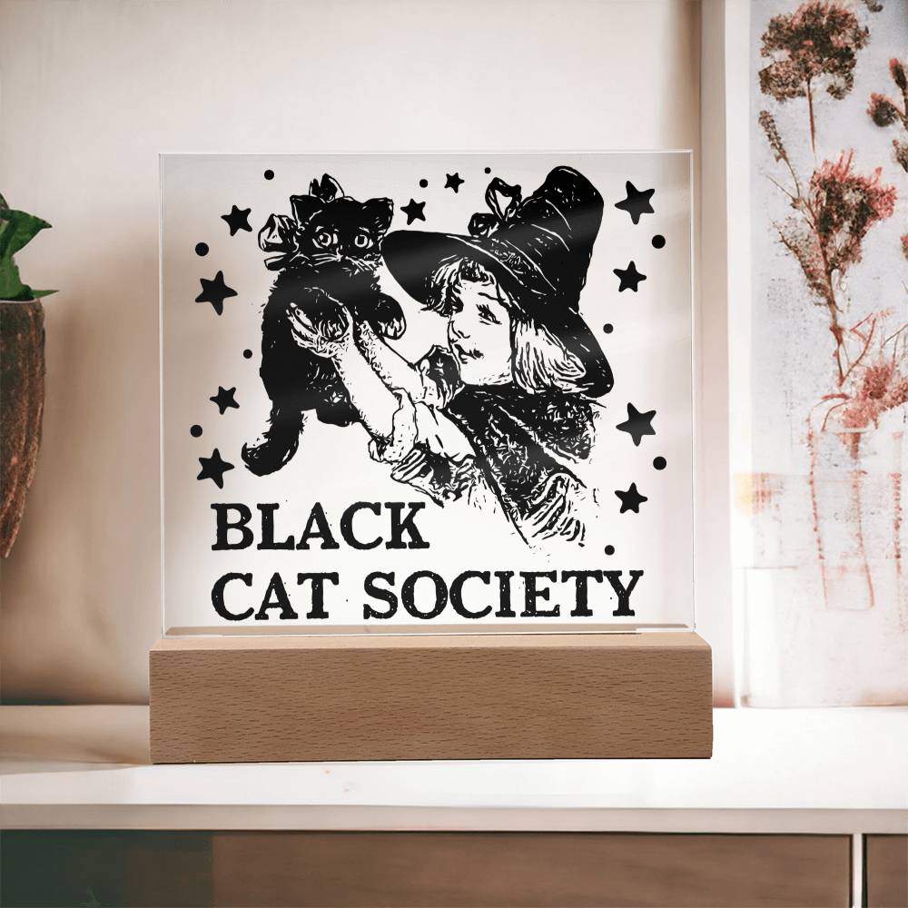 Black Cat Society-Acrylic