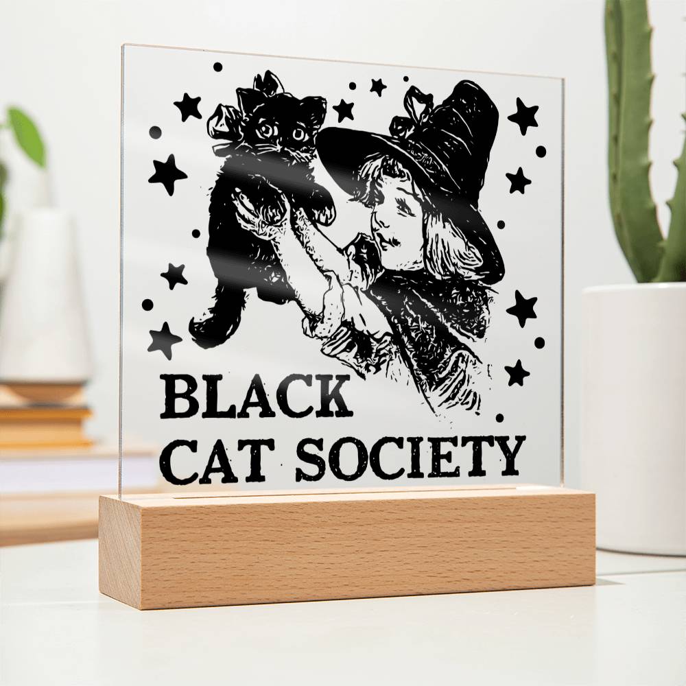 Black Cat Society-Acrylic