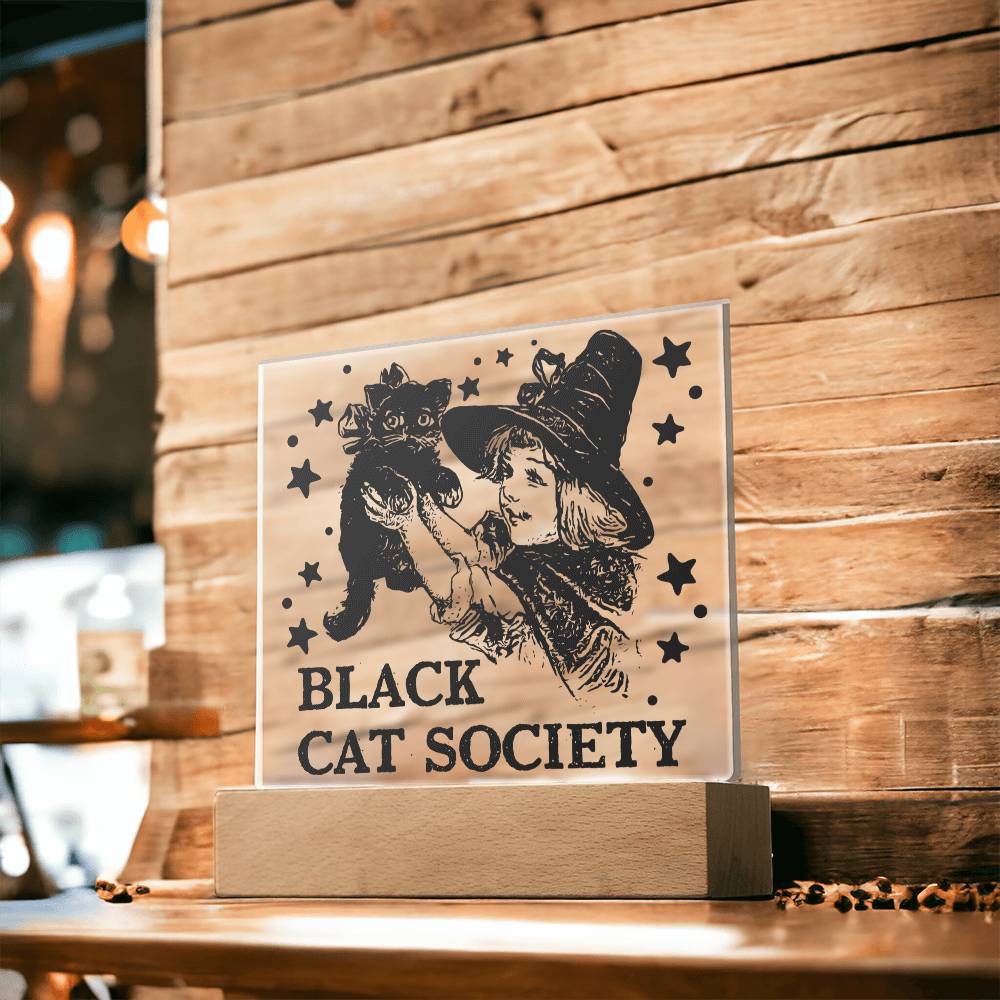 Black Cat Society-Acrylic