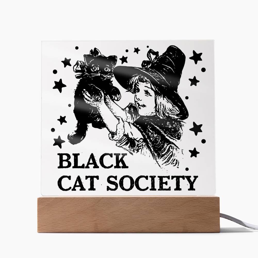 Black Cat Society-Acrylic