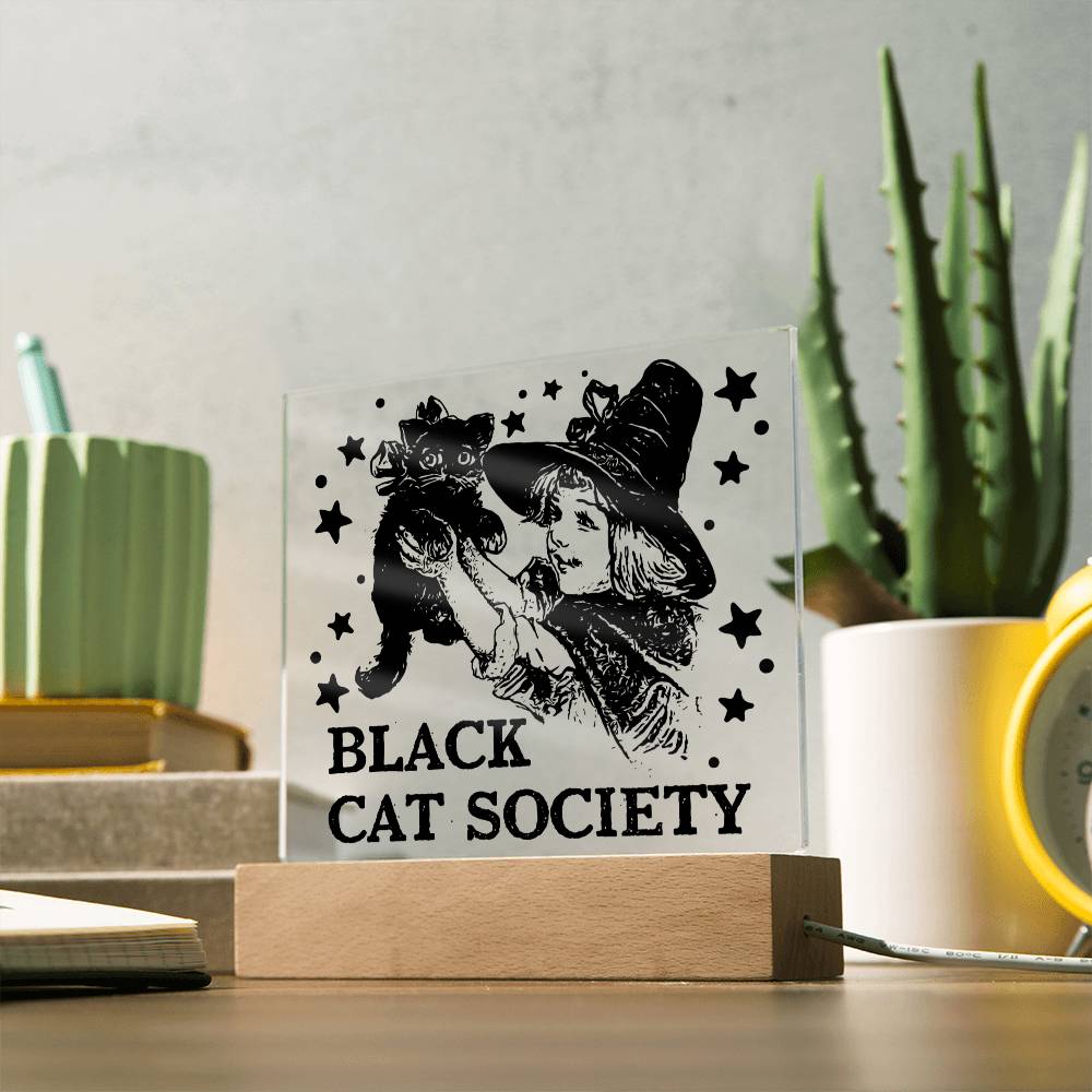 Black Cat Society-Acrylic