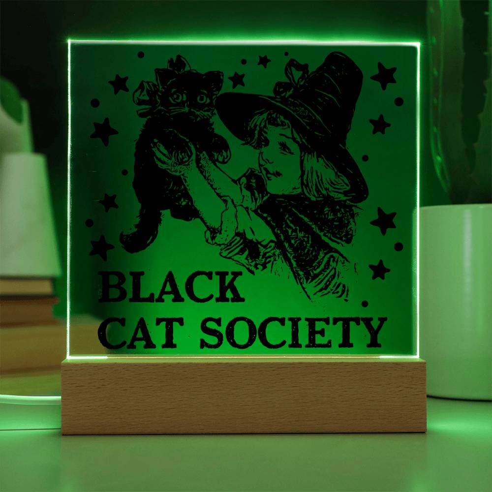 Black Cat Society-Acrylic