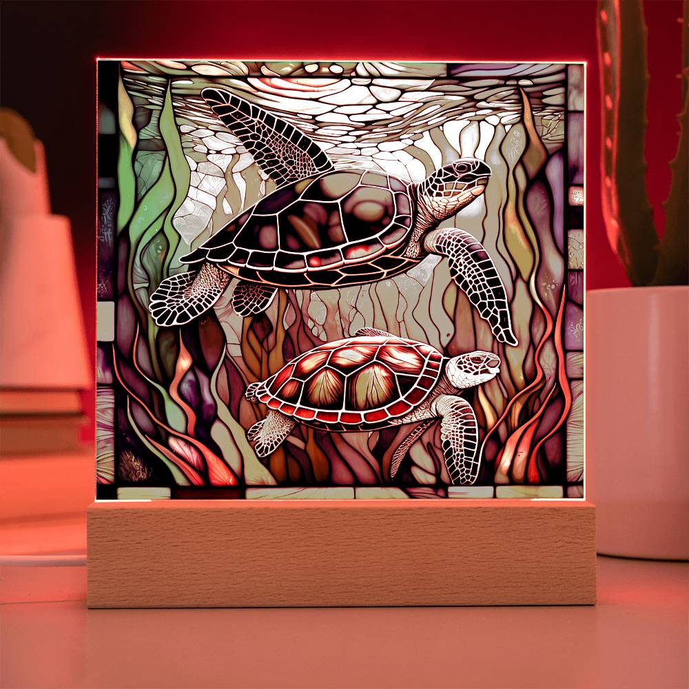 StainedGlass Turtle-Acrylic