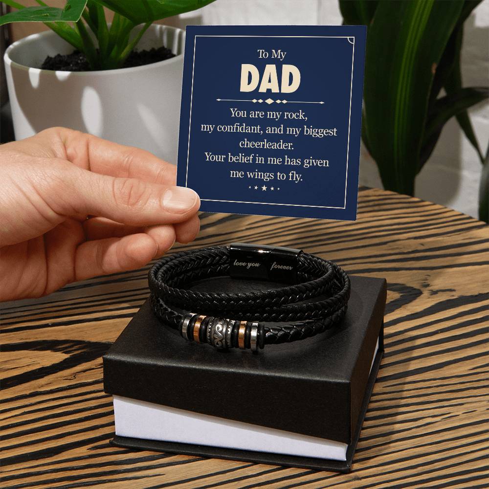 To my dad - you are my rock Bracelet