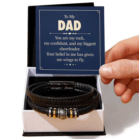 To my dad - you are my rock Bracelet