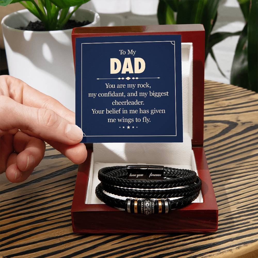 To my dad - you are my rock Bracelet