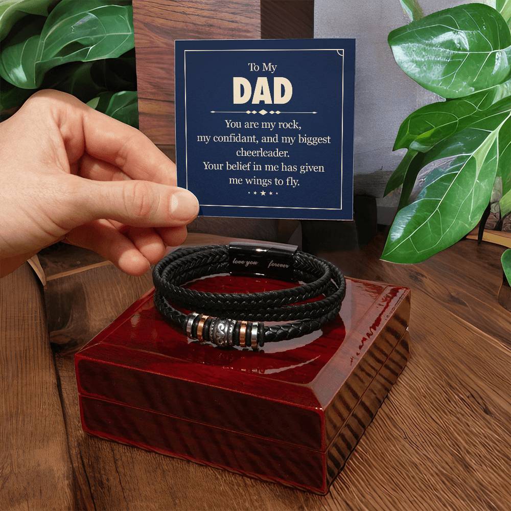 To my dad - you are my rock Bracelet