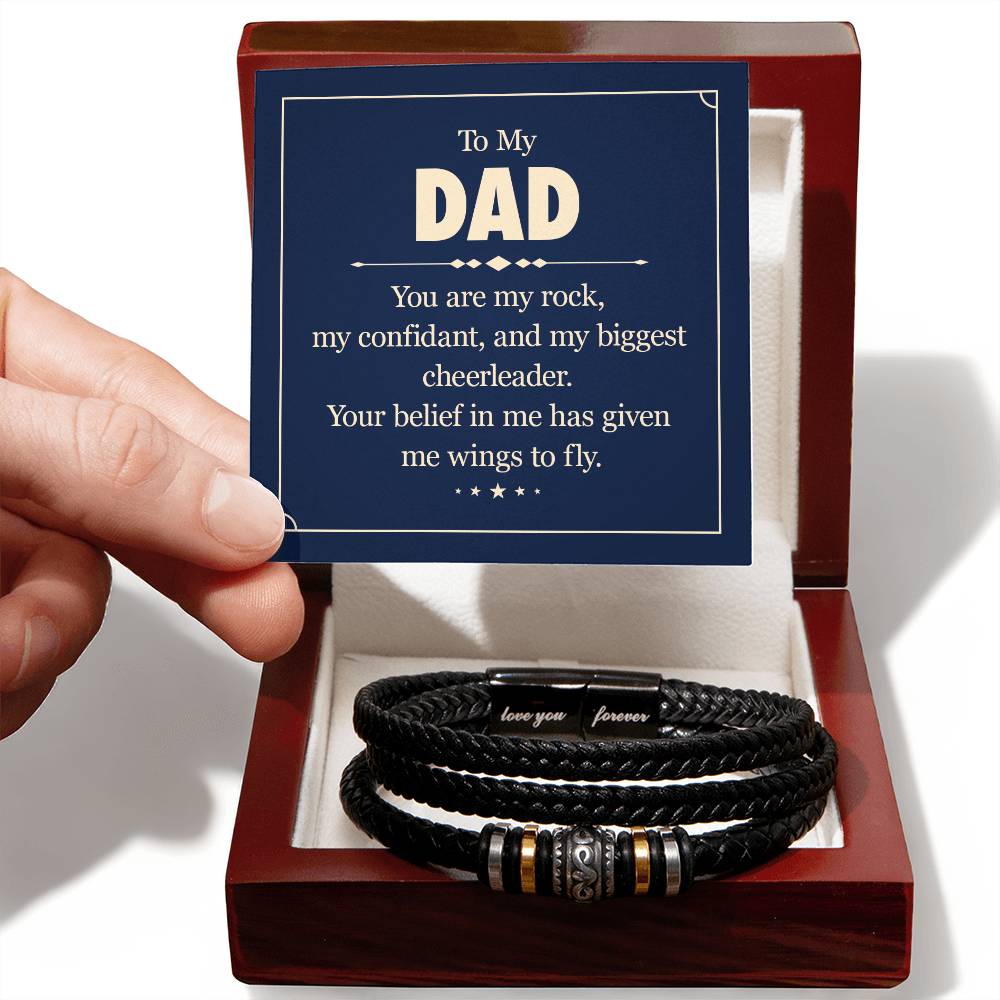 To my dad - you are my rock Bracelet