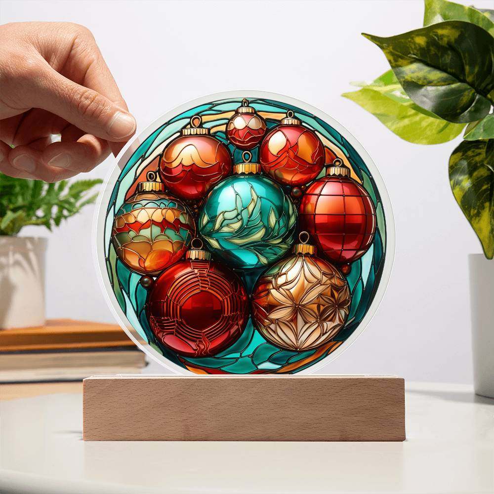 Christmas Balls-Acrylic Circle